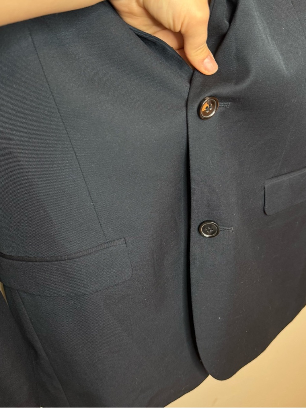 H&M Men’s Blazer Navy Slim Fit 42R - Picture 6 of 8